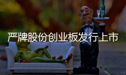 严牌股份创业板发行上市获受理:营业收入年复合增长率为27.47%